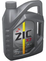 10/40 X7 LS ZIC   4л. синт. API SM/CF Масло моторное /кор.4шт./ (ранее 163393)