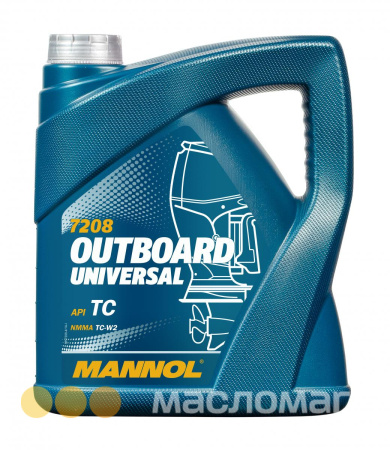 2T Outboard Universal MANNOL   4л. мин. API TC Масло моторное /кор.4шт./