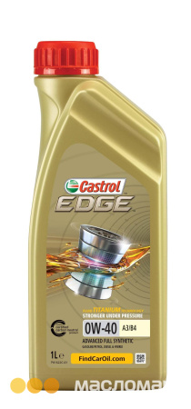 Моторное масло Castrol  0W-40 синтетическое A3/B4      1 л.