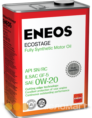 0/20 Ecostage ENEOS   4л. синт. API SN Масло моторное /кор.12шт./